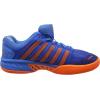 imageKSwiss Mens Hypercourt Express Leather Tennis ShoeBlue Brilliant BlueNeon Orange 427m