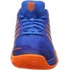 imageKSwiss Mens Hypercourt Express Leather Tennis ShoeBlue Brilliant BlueNeon Orange 427m