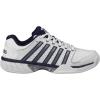 imageKSwiss Mens Hypercourt Express Leather Tennis ShoeWhiteNavySilver