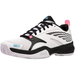imageKSwiss Mens SpeedEx Padel ShoeWhiteBlackAquarius