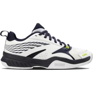 imageKSwiss Mens SpeedEx Tennis ShoeWhitePeacoatLime Green