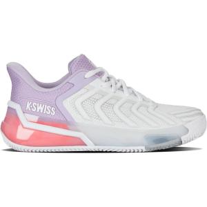 imageKSwiss Womens Ultrashot 4 HB Tennis Shoe  Herringbone Bottom for Clay CourtsWhiteOrchid PetalNeon Blaze