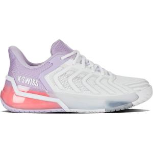 imageKSwiss Womens Ultrashot 4 Tennis ShoeWhiteOrchid PetalNeon Blaze