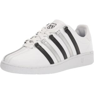 imageKSwiss Mens Classic VN Leather SneakerWhiteBlackSilver
