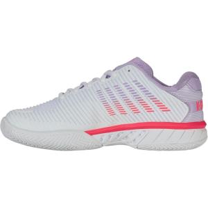 imageKSwiss Womens Hypercourt Express 2 Tennis ShoeWhiteOrchid PetalNeon Blaze
