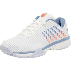 imageKSwiss Mens Hypercourt Express 2 Tennis ShoeLucent WhiteInfinityScarlet Ibis