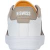 imageKSwiss Mens Court Tiebreak II SneakerWhiteTaupeTeakJurassic Gold