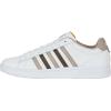 imageKSwiss Mens Court Tiebreak II SneakerWhiteTaupeTeakJurassic Gold