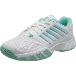 imageKSWISS Mens Bigshot Tennis ShoeWhite White Aruba Blue 121