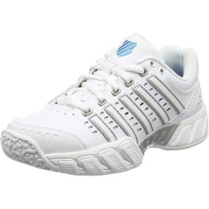 imageKSWISS Mens Bigshot Tennis ShoeWhite WhiteHawaiian Ocean 38