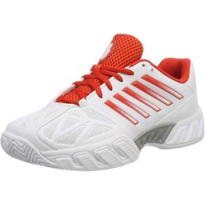 imageKSWISS Mens Bigshot Tennis ShoeWhiteFiestaSilver