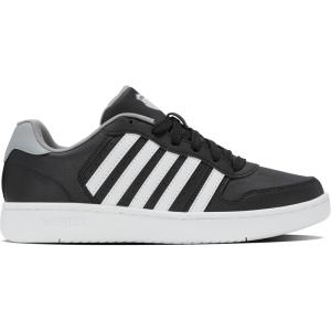 imageKSwiss Mens Court Palisades SneakerBlackWhiteUltimate GreyOyster Mushroom