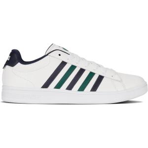 imageKSwiss Mens Court Tiebreak II SneakerWhitePeacoatRain Forest