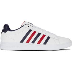 imageKSwiss Mens Court Tiebreak II SneakerWhitePeacoatSamba Red