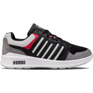 imageKSwiss Mens Rival Trainer T SneakerBlackLunar RockMars Red