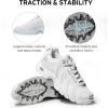 imageKSWISS Mens ST329 CMF Sneaker Wide Tennis Dad Walking Shoes Leather UpperWhiteBlackSilver