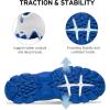 imageKSWISS Mens ST329 CMF Sneaker Wide Tennis Dad Walking Shoes Leather UpperWhiteClassic Blue