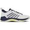 imageKSwiss Mens Hypercourt Supreme 2 Tennis ShoeBlanc De BlancNaval AcademyLuminary Green