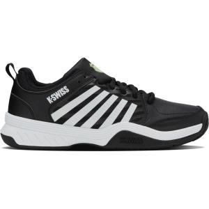 imageKSwiss Mens Court Express 2 Tennis ShoeBlackWhiteSoft Neon Green
