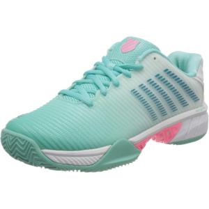 imageKSwiss Womens Hypercourt Express 2 HB  Clay Court Tennis ShoeBlue Aruba BlueWhiteSoft Neon Pink 439