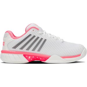 imageKSwiss Womens Hypercourt Express 2 Tennis ShoeWhiteNeon Pastel PinkBlack