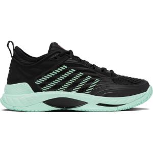 imageKSwiss Womens Hypercourt Supreme 2 Tennis ShoeBlackNeon Mint