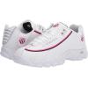 imageKSwiss Womens ST329 CMF Sneaker Wide Tennis Walking Leather ShoesWhiteCandy FuchsiaBlackTape
