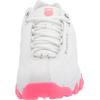 imageKSwiss Womens ST329 CMF Sneaker Wide Tennis Walking Leather ShoesWhiteFluo PinkBlue TurquoiseGel