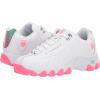 imageKSwiss Womens ST329 CMF Sneaker Wide Tennis Walking Leather ShoesWhiteFluo PinkBlue TurquoiseGel