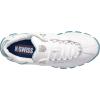 imageKSwiss Womens ST329 CMF Sneaker Wide Tennis Walking Leather ShoesWhiteSky BlueSilverIce