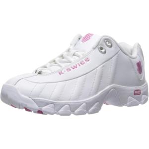 imageKSwiss Womens ST329 CMF Sneaker Wide Tennis Walking Leather ShoesWhiteShocking Pink