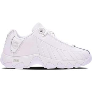 imageKSwiss Womens ST329 CMF Sneaker Wide Tennis Walking Leather ShoesWhiteSilver