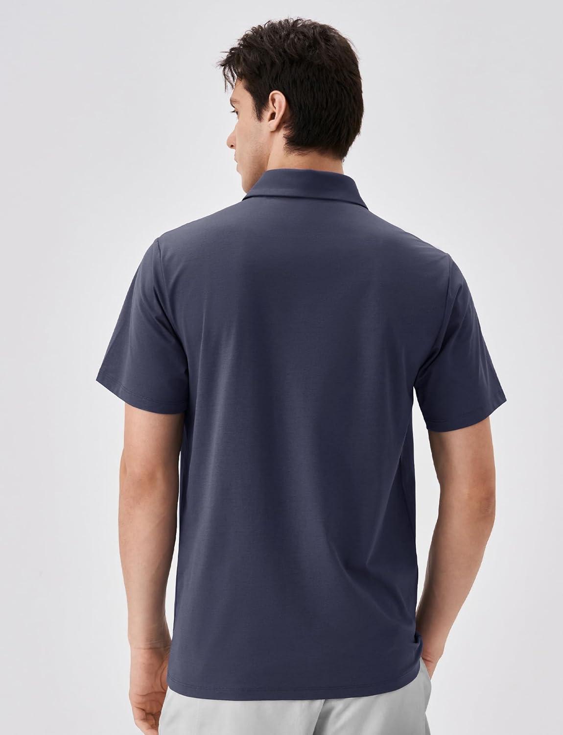 imageKSwiss Mens Heritage Suit Collar Polo Golf Polo Shirts for Men Casual Short Sleeve Dress Shirt for Work BusinessPurple