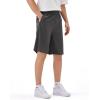 imageKSwiss Mens Athletic Shorts with Zipper Pockets  Lightweight Gym Shorts with Drawstring for Running Workout Lounge CasualGrey