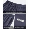 imageKSwiss Mens Athletic Shorts with Zipper Pockets  Lightweight Gym Shorts with Drawstring for Running Workout Lounge CasualPurple