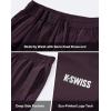 imageKSwiss Mens Athletic Shorts with Zipper Pockets  Lightweight Gym Shorts with Drawstring for Running Workout Lounge CasualRed