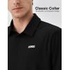 imageKSwiss Mens Heritage Classic Polo Unshrink Collar Golf Shirt Top for Men Short Sleeve Casual Golf ampamp Tennis ShirtBlack