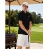 imageKSwiss Mens Heritage Classic Polo Unshrink Collar Golf Shirt Top for Men Short Sleeve Casual Golf ampamp Tennis ShirtBlack