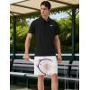 imageKSwiss Mens Heritage Classic Polo Unshrink Collar Golf Shirt Top for Men Short Sleeve Casual Golf ampamp Tennis ShirtBlack