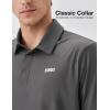 imageKSwiss Mens Heritage Classic Polo Unshrink Collar Golf Shirt Top for Men Short Sleeve Casual Golf ampamp Tennis ShirtGrey