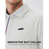 imageKSwiss Mens Heritage Suit Collar Polo Golf Polo Shirts for Men Casual Short Sleeve Dress Shirt for Work BusinessWhite