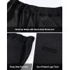 imageKSwiss Mens Sweatpants with Pockets  Casual Pants with Drawstring Open Bottom Lightweight ampamp Breathable Lounge PantsBlack