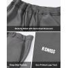 imageKSwiss Mens Sweatpants with Pockets  Casual Pants with Drawstring Open Bottom Lightweight ampamp Breathable Lounge PantsGrey