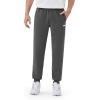 imageKSwiss Mens Sweatpants with Pockets  Lightweight ampamp Breathable Joggers for Men Cuffed Track Pants for Casual LoungeGrey