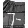 imageKSwiss Mens Sweatpants with Pockets  Lightweight ampamp Breathable Joggers for Men Cuffed Track Pants for Casual LoungeGrey