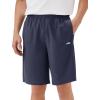 imageKSwiss Mens Athletic Shorts with Zipper Pockets  Lightweight Gym Shorts with Drawstring for Running Workout Lounge CasualPurple