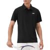 imageKSwiss Mens Heritage Classic Polo Unshrink Collar Golf Shirt Top for Men Short Sleeve Casual Golf ampamp Tennis ShirtBlack