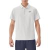 imageKSwiss Mens Heritage Suit Collar Polo Golf Polo Shirts for Men Casual Short Sleeve Dress Shirt for Work BusinessWhite