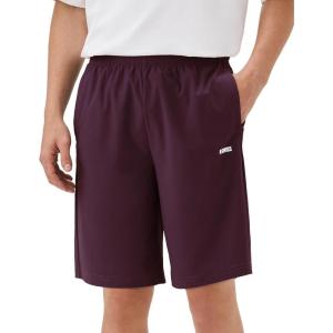 imageKSwiss Mens Athletic Shorts with Zipper Pockets  Lightweight Gym Shorts with Drawstring for Running Workout Lounge CasualRed