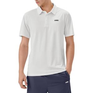 imageKSwiss Mens Heritage Classic Polo Unshrink Collar Golf Shirt Top for Men Short Sleeve Casual Golf ampamp Tennis ShirtWhite